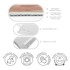 MILA HOME Oker žuti/prljavo rozi periv tepih 80x150 cm Strawberry Creamsicle 