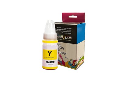 PRINT-TEAM Tinta za Canon GI-590 / GI-490, žuta, 70 ml