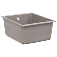 Umivaonik, 370x460 mm, 80% kvarc i 20% smola, siva