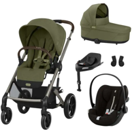CYBEX Dječja kolica Balios S Lux set M – mahovina zelena