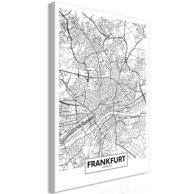 Slika Map of Frankfurt Vertical 80x120