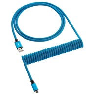 CABLEMOD Classic spiralni kabel za tipkovnicu, Micro USB na USB Type A, Spectrum Plava, 150 cm - CM-CKCA-MLB-KLB150KLB-R