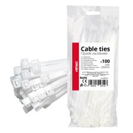 AMIO Kabelske vezice 4,8×200 100 kom, bijele