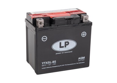 LANDPORT Moto akumulator AGM MB YTX5L-BS 4Ah 50A D+ (11,3x7,0x10,5)