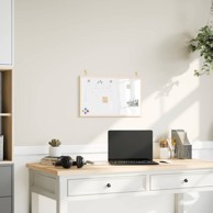 Magnetna ploča bijela s okvirom od punog borovine 60x40 cm