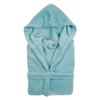 TISECO HOME STUDIO Dječji tirkizni mikro-plišani kućni ogrtač, veličine, 122 -, 128