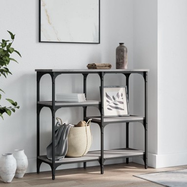 Konzolni stol boja hrasta sonome 80x29x75 cm konstruirano drvo