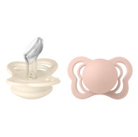 BIBS Duda varalica Couture, silikon, bijela/ružičasta (vel. 1)