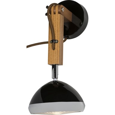 MR. WATTSON Zidna lampa Piffany, crna