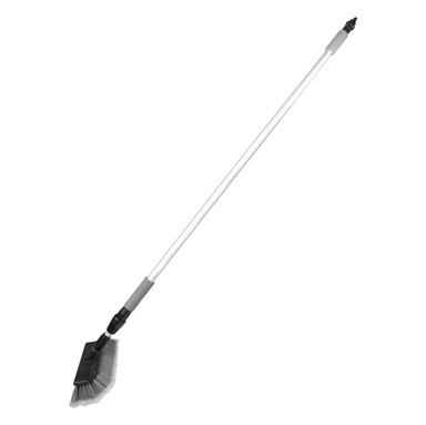 AMIO Četka za pranje vozila, s priključkom za vodu i teleskopskom drškom, raspon 141–240 cm, glava 26 cm