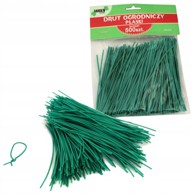 GARDEN LINE Set plosnatih žica 10 cm 500 komada LAR9706, zelena