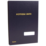 FORNAX Potpisna mapa s prozorom 3007, A4, 11 pregrada, plava