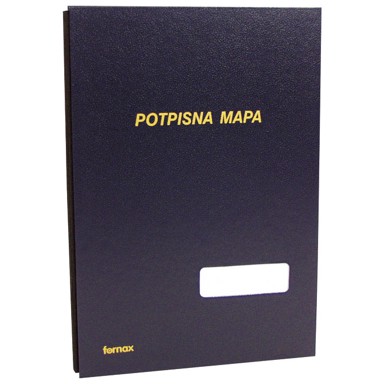 FORNAX Potpisna mapa s prozorom 3007, A4, 11 pregrada, plava