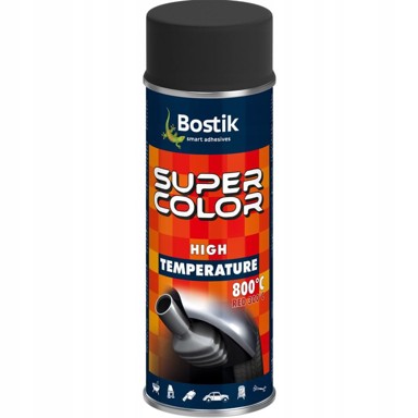 BOSTIK Lak u spreju otporan na toplinu do 800 °C, crni, 400 ml