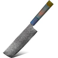 Damaskasti kuhinjski nož Yo-37567 Nakiri Kp37567, višebojni