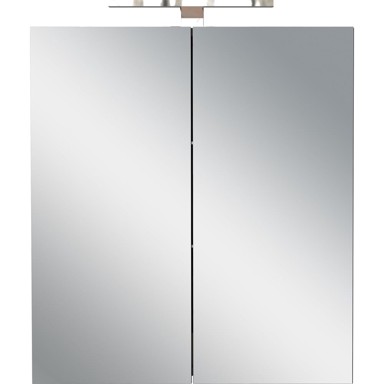 GERMANIA Antracitno sivi zidni/s ogledalom kupaonski ormarić 60x71 cm Arcena 