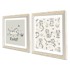 WALLITY Dječje slike u setu od 2 kom Roar 33x33 cm