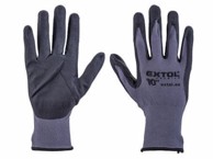 EXTOL PREMIUM Vrtne rukavice 8856682, najlon, bešavne, poluumočene u nitril, veličina 10