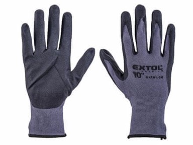 EXTOL PREMIUM Vrtne rukavice 8856682, najlon, bešavne, poluumočene u nitril, veličina 10