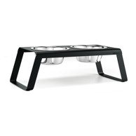 MIACARA Set posuda s postoljem Desco Black L, metal