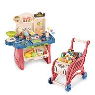 WOOPIE Supermarket i kolica za kupovinu, 40 elemenata