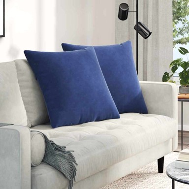 Jastučići za sofu 2 kom 80 x 80 cm, policijsko plavi