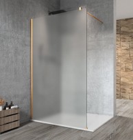 GELCO VARIO gold mat tuš ekran, mat staklo, 900 mm