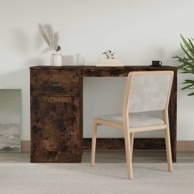 Radni stol s ladicom boja hrasta 115x50x75 cm konstruirano drvo