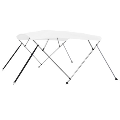 Bimini tenda s 4 luka, 243 x 196 x 137 cm, bijela