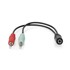 NEDIS Stereo audio adapter kabel 3,5 mm ženski - 2x 3,5 mm muški, pozlaćeni, 0,12 m