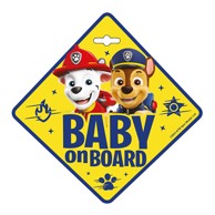 Znak Baby on board, Paw Patrol žuto-plavi