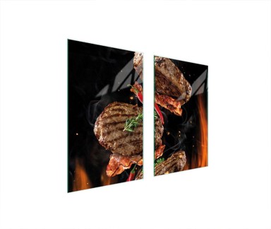 TMK Staklena zaštita za štednjak ili ploču za kuhanje 75x52, grill