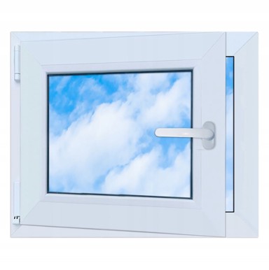 PVC prozor okretno-nagibni lijevi 60 x 50 cm, dvostruko ostakljenje, bijeli