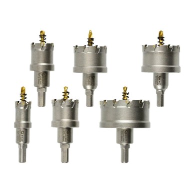 GEKO Set dijamantskih krunskih pila, 6 kom, 22–65 mm, aluminijski kofer