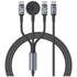 USAMS Huaan SJ754 kabel USB-C na USB-C 72 W s punjačem, crno