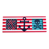 PREMIER HOUSEWARES Crveni drveni okvir 24x9 cm Pirate 