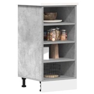 Donji dio ormarića Beton sivi 40x44,5x81,5 cm Konstruirano drvo
