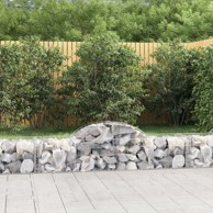 Lučne gabionske košare 15 kom 200x50x40/60 cm pocinčano željezo