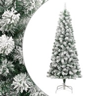Božićno drvce umjetno sa šarkama i snijegom 210 cm