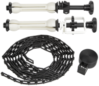 WALIMEX Pozadinska ekspanzija + lanac i uteg, crna