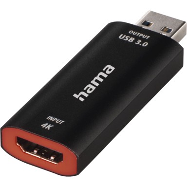 HAMA USB plug Video Recording Stick - HDMI socket 4K