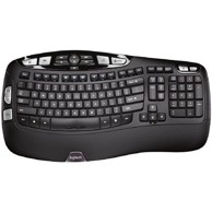 LOGITECH Tipkovnica Wave, BT, bežična, crna
