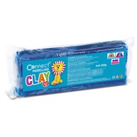 CONNECT Plastelin, plastični nožić, 550 g, plavi