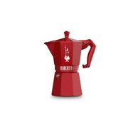 BIALETTI Moka za kavu Moka Exclusive aluminij 6 šalica, crvena