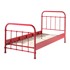 VIPACK Crveni metalni dječji krevet New York, 90 x 200 cm