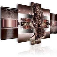 Slika Sleeping Buddha in reds 200x100