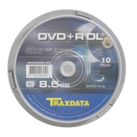 TRAXDATA DVD+R medij 906753ITRA003, 8×, 8,5 GB, spindle, 10 kom
