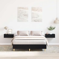 Krevetna konstrukcija, 135x190 cm, crna, 