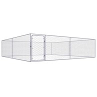 Vanjski kavez za pse od pocinčanog čelika 4 x 4 x 1 m