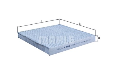 MAHLE Filter kabine Renault LAK 430, Twingo III 1.0 0.9 14-, sa aktivnim ugljenom